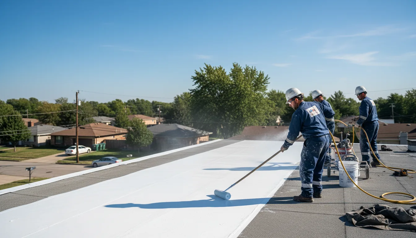 Commercial roof coating in Liberty Center, OH near me